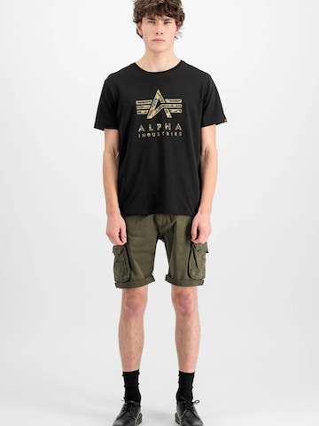 Regular Pantalon cargo ALPHA INDUSTRIES en vert
