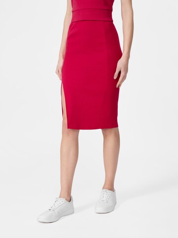 4F Skirt in Red: front