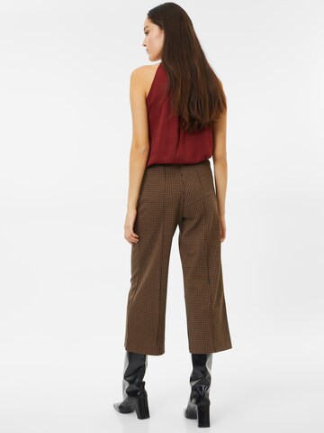 Part Two Wide leg Pleated Pants 'Ilisan' in Brown