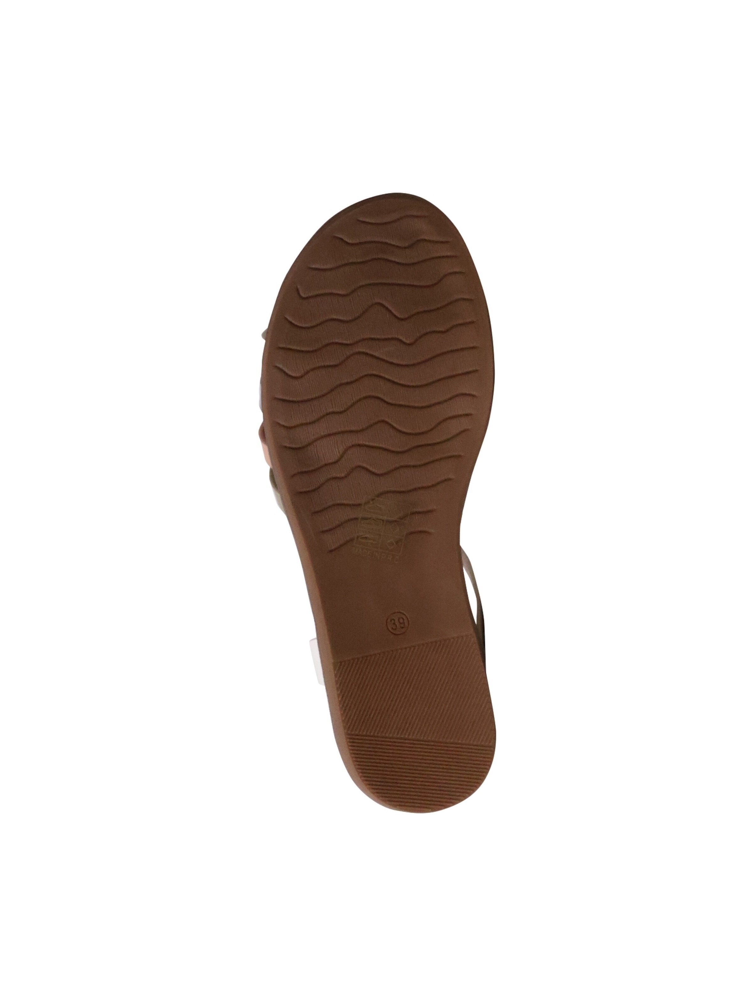 Sandales à lanières 'Flache Sandalen mit Riemen' POTI PATI en blanc