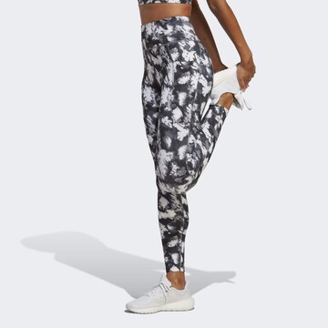 ADIDAS PERFORMANCE Skinny Workout Pants 'DailyRun' in White: front