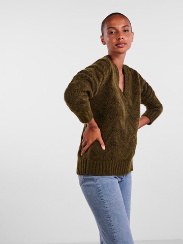 PIECES Sweater 'Bibbi' in Green