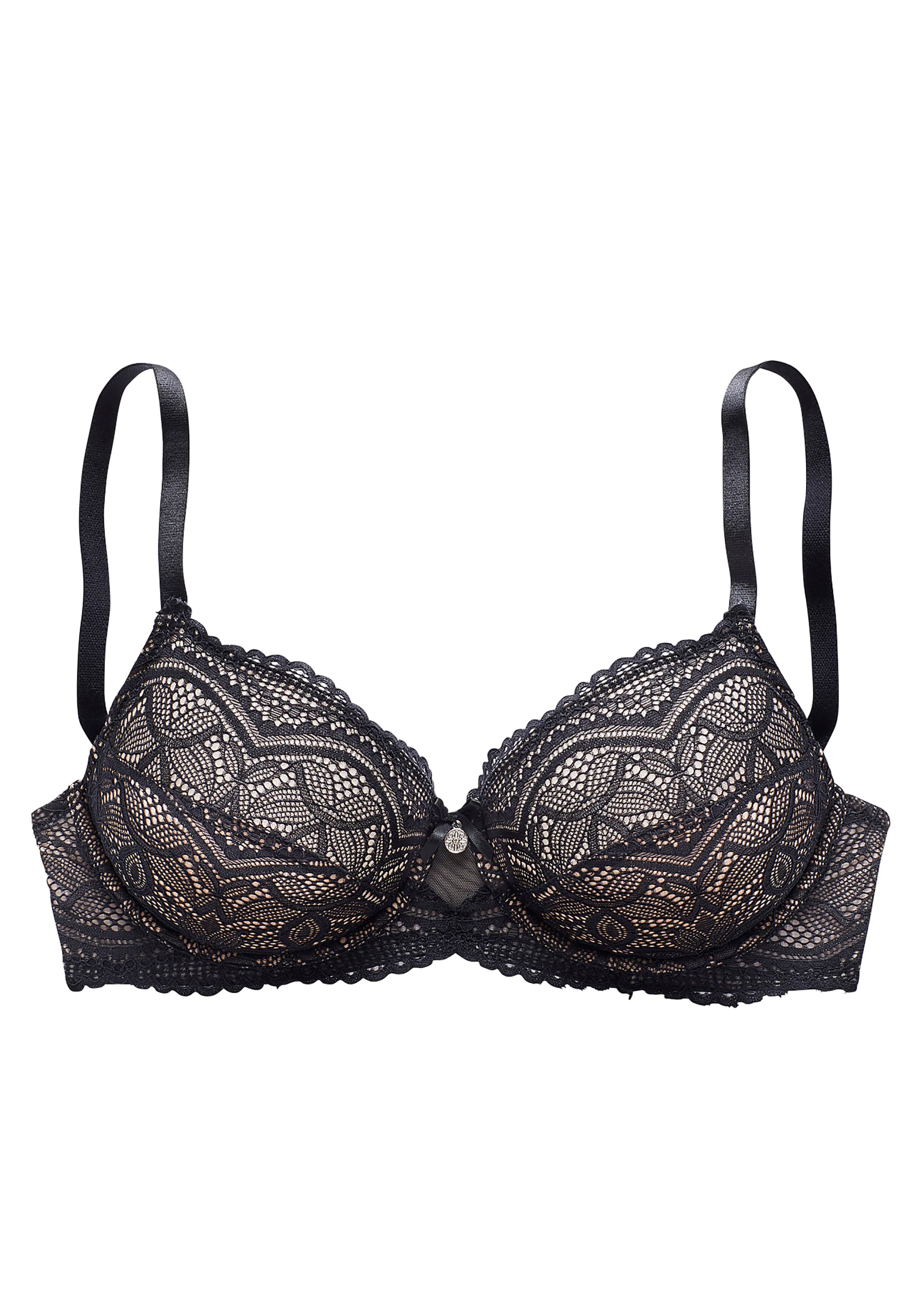 NUANCE T-shirt Bra in Black: front