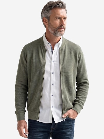 CASAMODA Gebreid vest 'Basic' in Groen