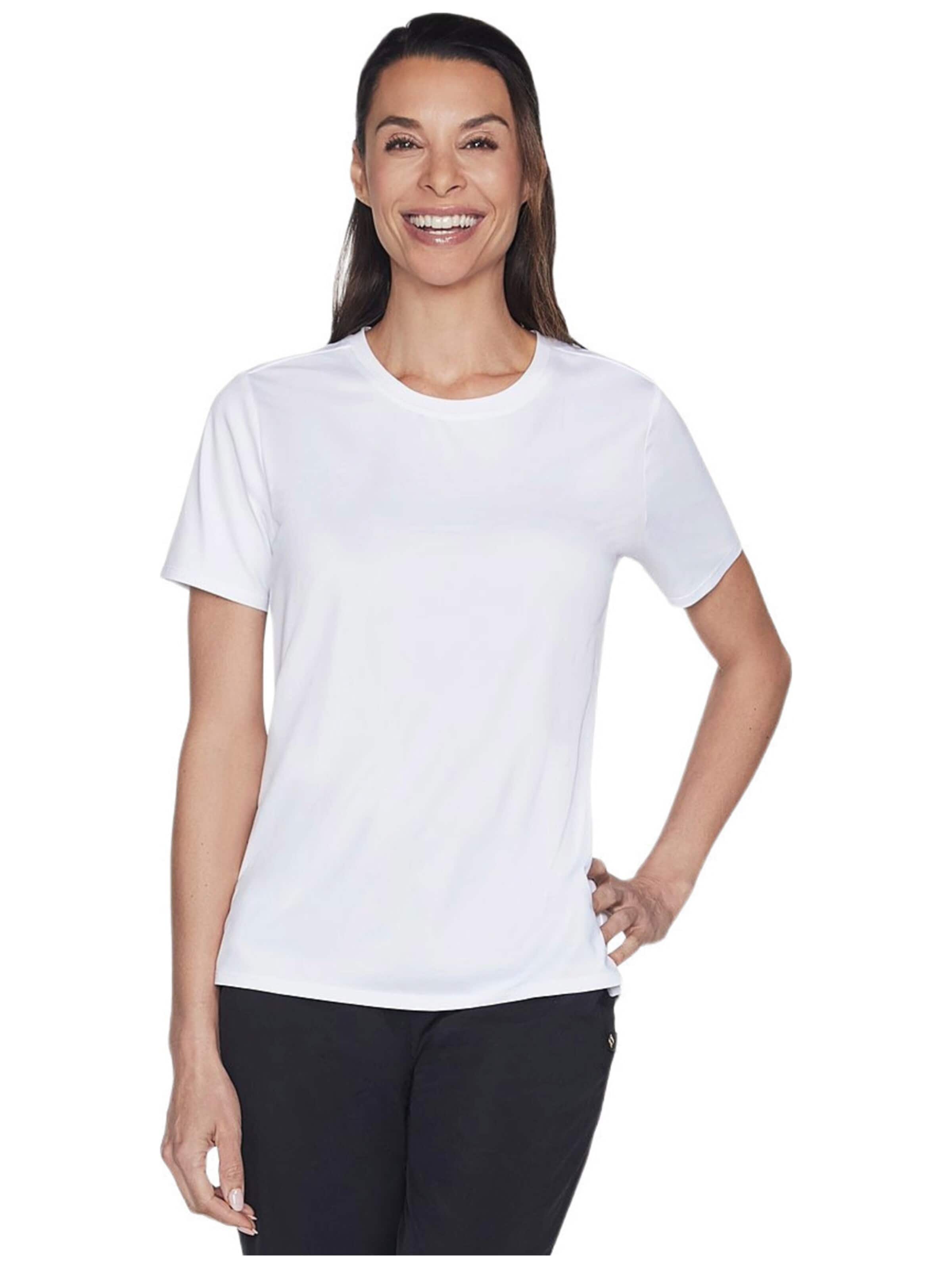 T-shirt 'Skechers GODRI SWIFT TEE' SKECHERS en blanc : devant