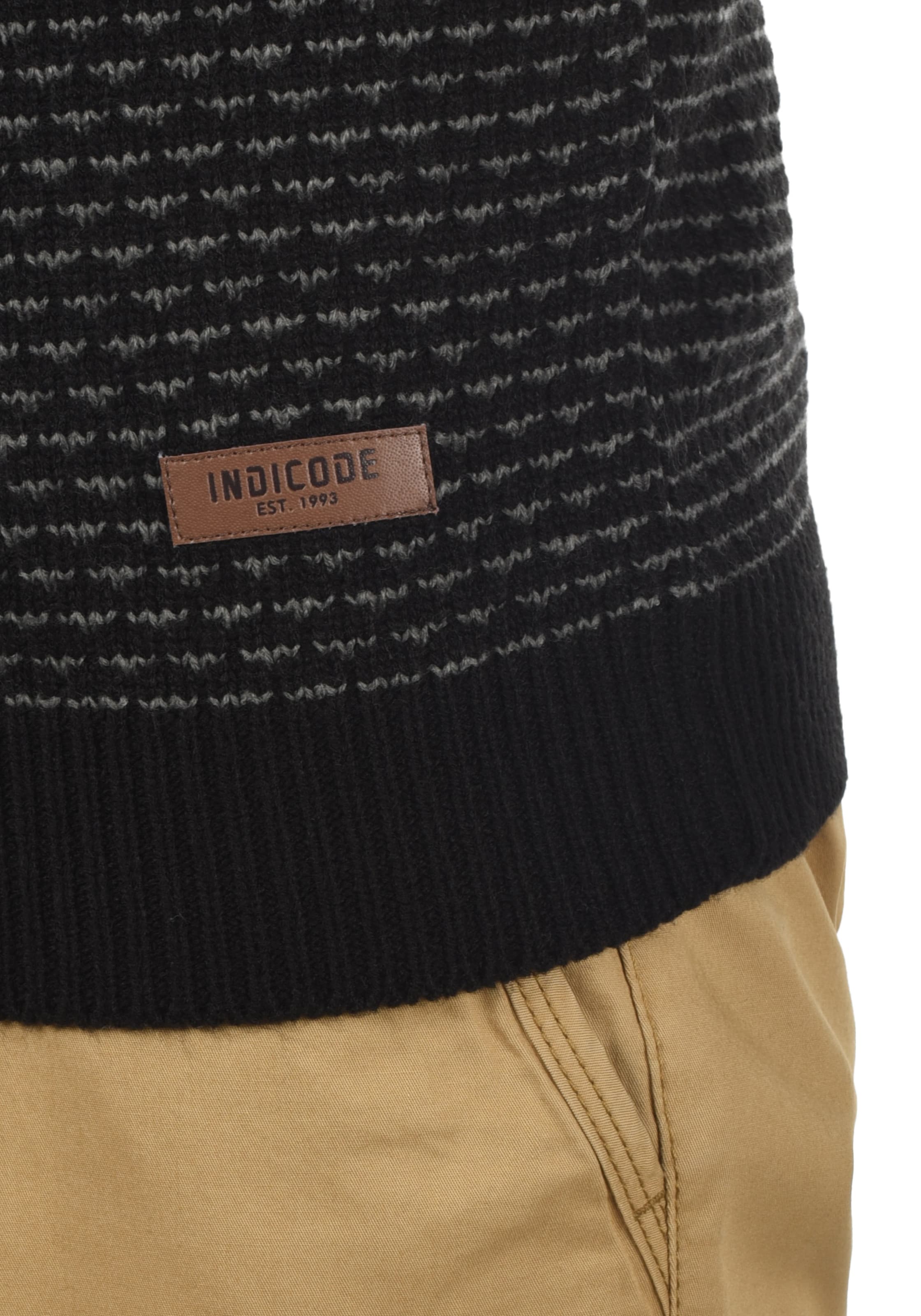 INDICODE JEANS Pullover 'Copent' in Schwarz