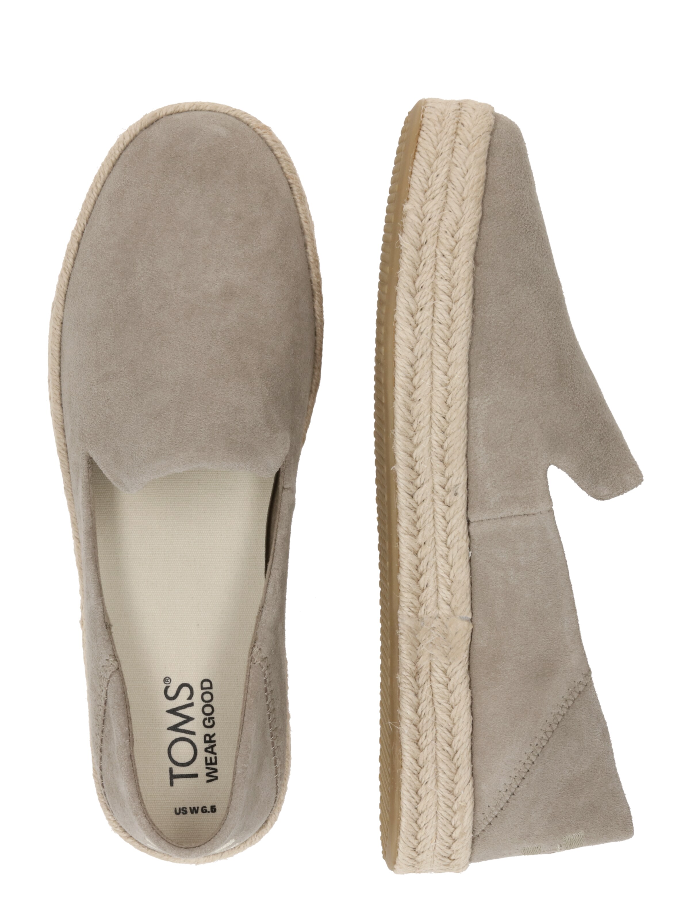 TOMS Эспадрильи в Бежевый