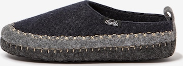 Nuvola. Slipper 'Ranglan' in Blue: front