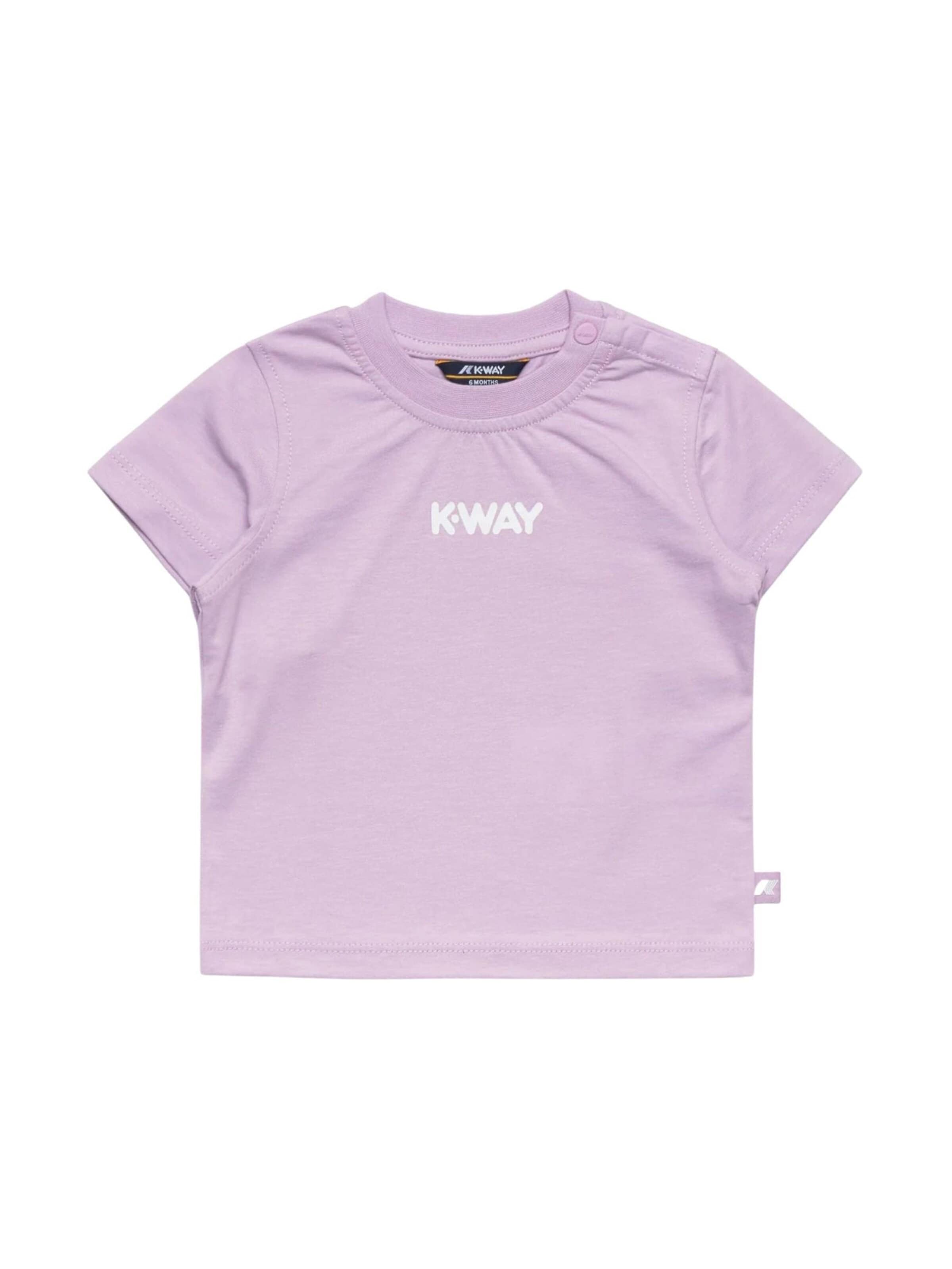 K-Way Shirt 'K-WAY KIDS E.PETE LOGO JERSEY T-Shirt e Polo'‌‌‌‌‌‌‌‌ in Lila: Vorderseite