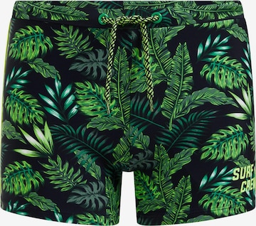 WE Fashion Swim Trunks in Green: front