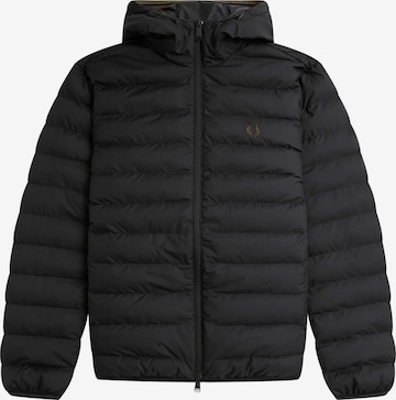 Veste d’hiver Fred Perry en noir : devant