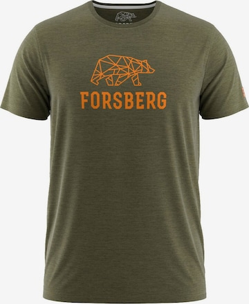 FORSBERG Shirt 'Skogson' in Grün: predná strana