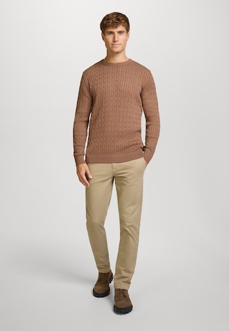 Kronstadt Trui 'Cable' in Bruin