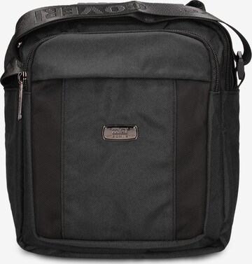 Borsa a tracolla 'Borsa a Tracolla Uomo Vegan Leather con Zip' di Coveri Collection in nero: frontale