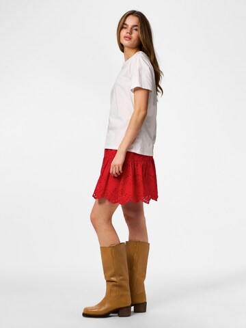 PIECES - Falda 'PCVILDE' en rojo