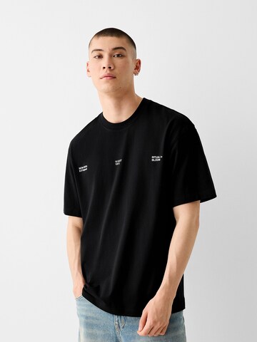 T-Shirt Bershka en noir