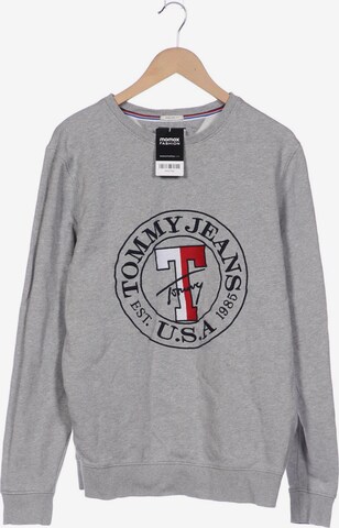 Tommy Jeans Sweatshirt & Zip-Up Hoodie in XL in Grey: front