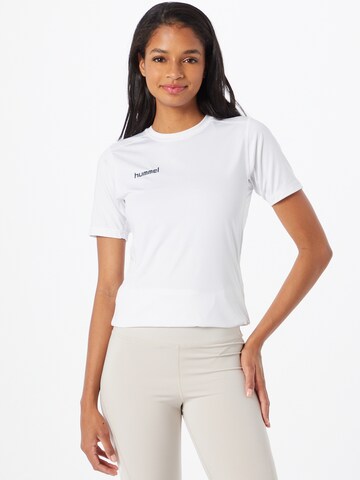 T-shirt fonctionnel Hummel en blanc : devant