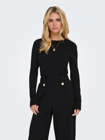 Pull-over 'ONLLEA' ONLY en noir : devant