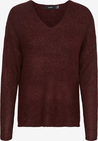 Pullover 'CREWLEFILE' di VERO MODA in rosso: frontale