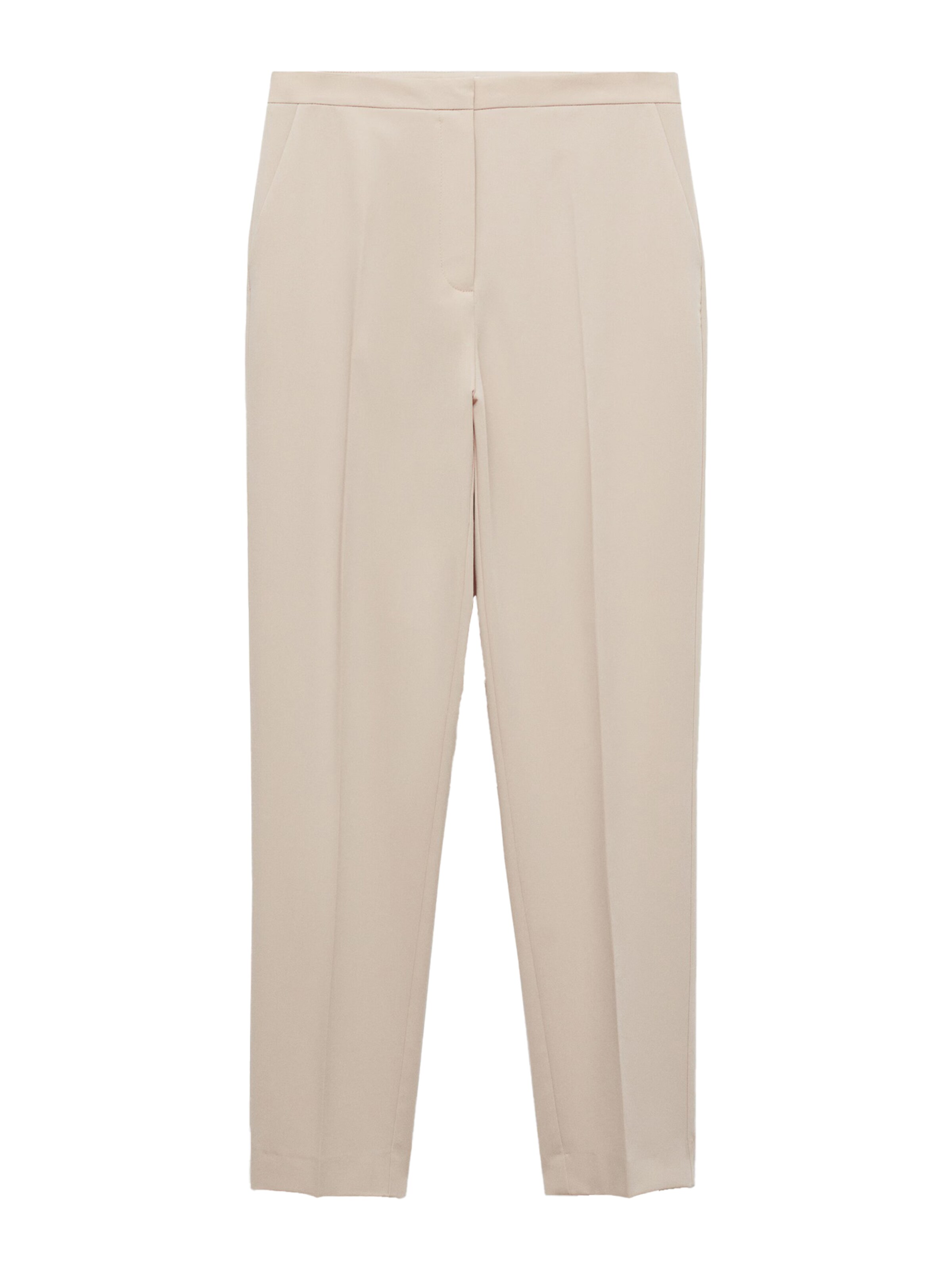 MANGO Regular Pantalon 'BOREAL' in Beige: voorkant