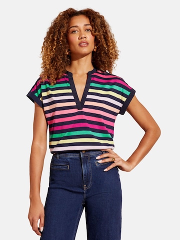 Tricou de la love & roses pe albastru: față