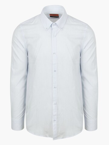 Suitable Button Up Shirt in Blue: front