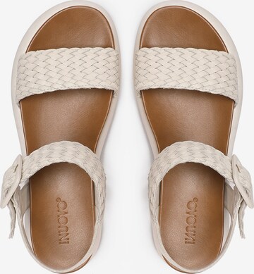 INUOVO Strap Sandals in Beige