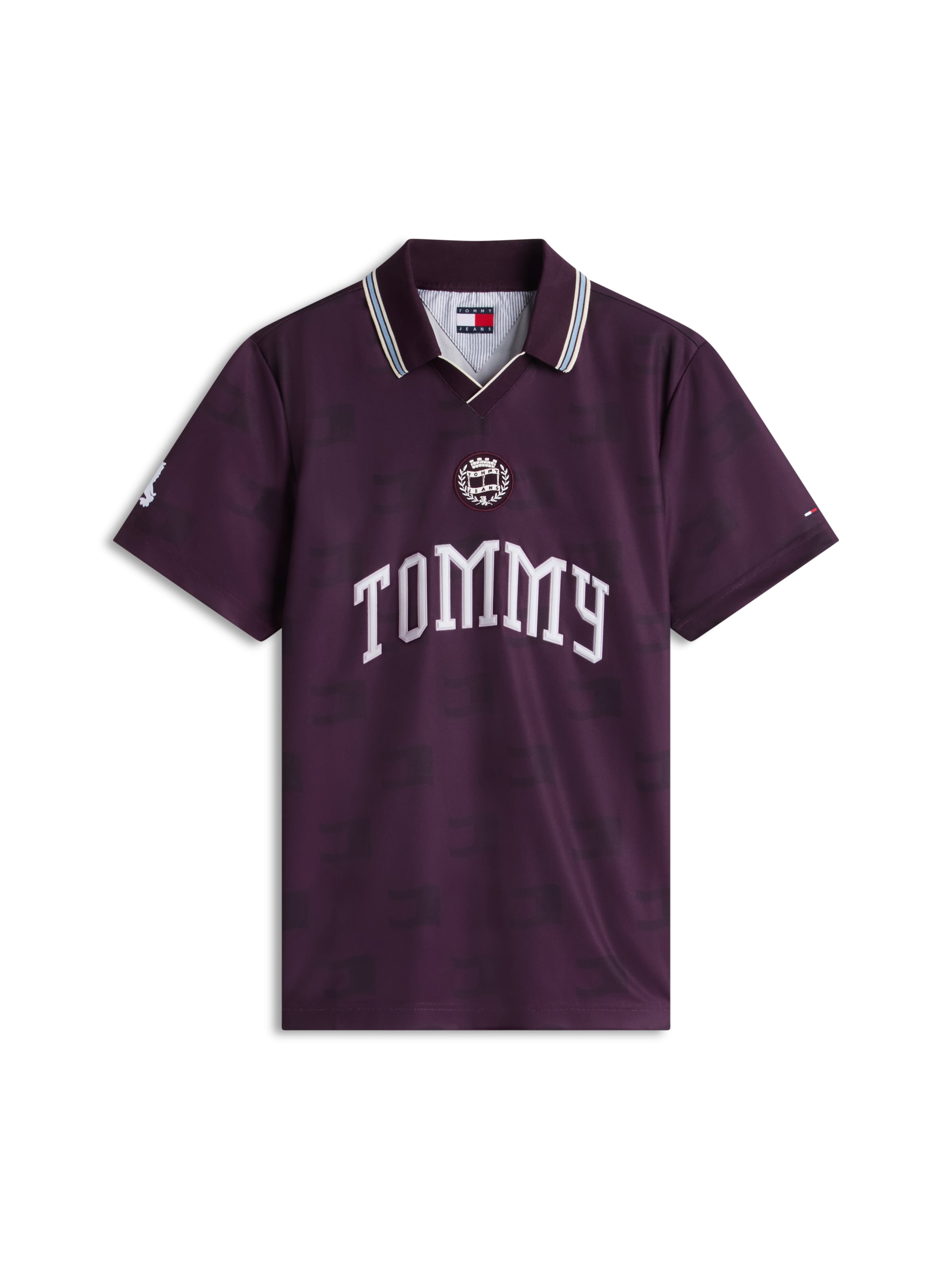 Tommy Jeans Póló 'Heritage' - lila: elől