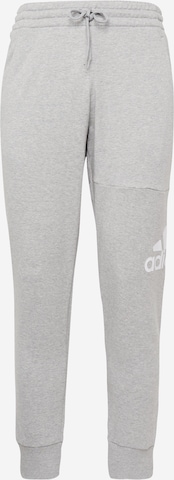 ADIDAS SPORTSWEAR Tapered Urheiluhousut 'Essentials' värissä harmaa: edessä