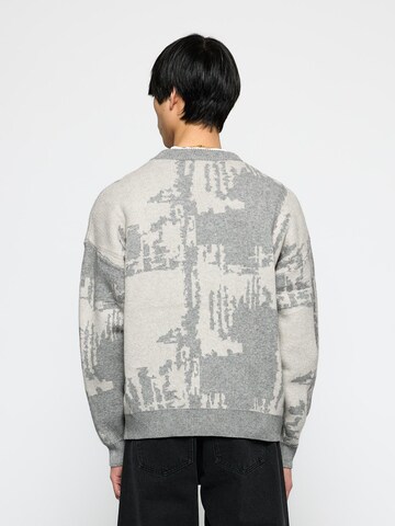 Burocs Pullover 'Knit Static'‌‌‌‌‌‌‌ in Grau