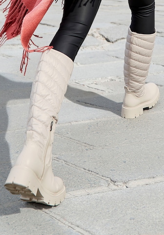 Bottes LASCANA en beige : devant