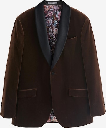 Coupe regular Veste de costume Next en marron : devant