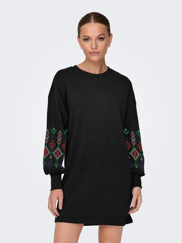 ONLY - Vestido 'ONLBROOKE' en negro: frente