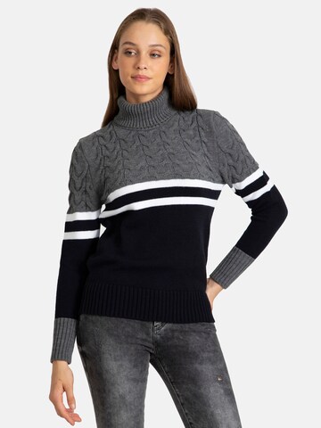 Pull-over Jacey Quinn en gris : devant