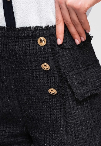 Regular Pantalon Ombre en noir
