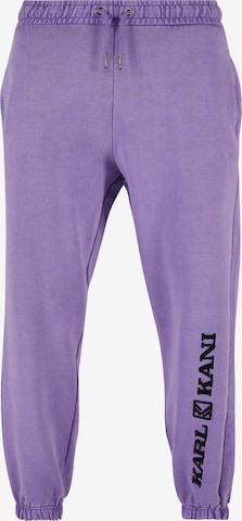 Effilé Pantalon Karl Kani en violet : devant
