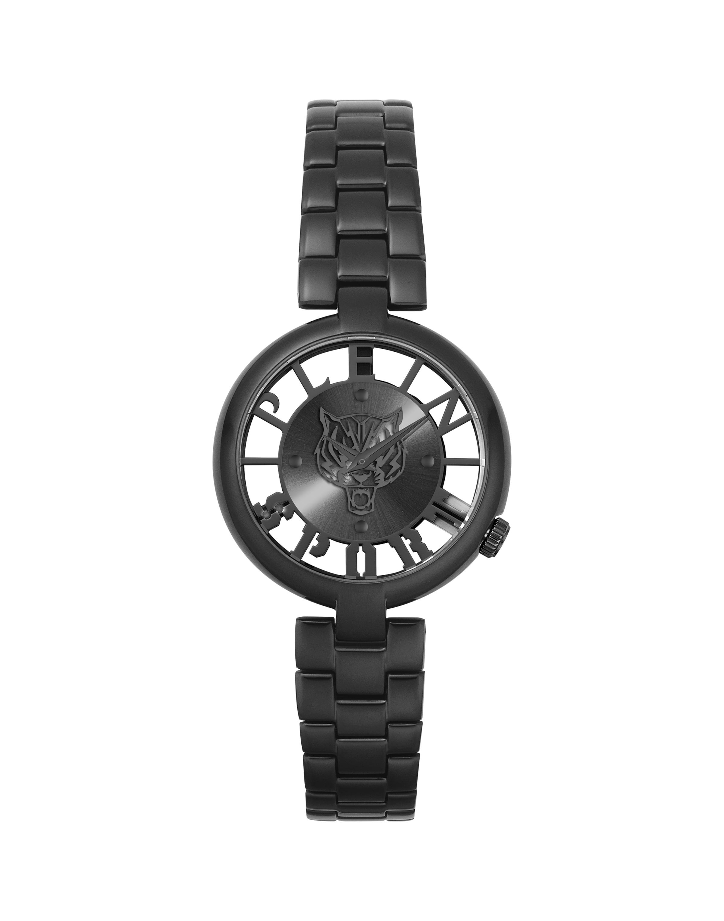 Orologio analogico 'Tiger Luxe' di Plein Sport in nero: frontale