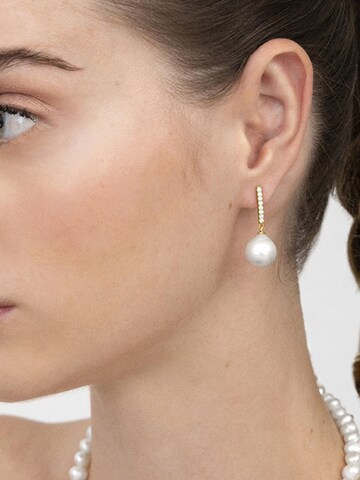 Luxenter Earrings 'Nolshu' in White