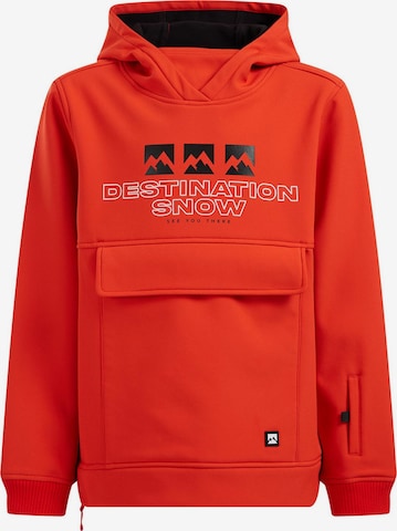 Veste outdoor WE Fashion en rouge : devant