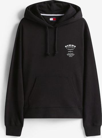 Tommy JeansSweater majica - crna boja: prednji dio