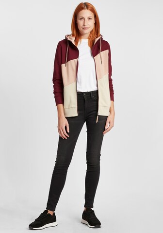 Oxmo - Sudadera con cremallera 'Aggi' en rojo