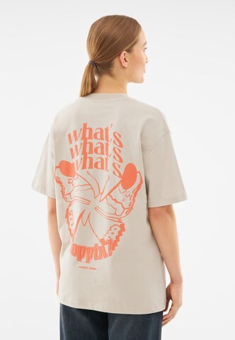 Johnny Urban T-Shirt 'Sammy Schmetterling' in Beige: Vorderseite