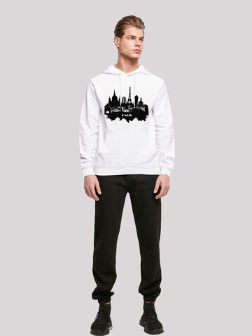 F4NT4STIC Sweatshirt 'Paris skyline' in Wit