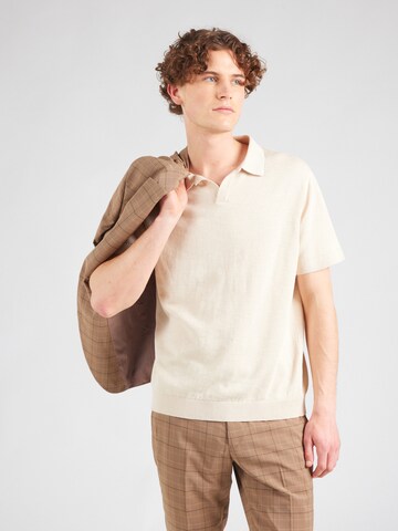 SELECTED HOMME - Ajuste regular Jersey 'SLHMattis' en beige: frente