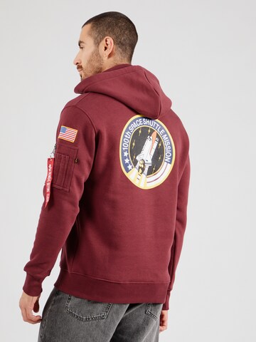 ALPHA INDUSTRIES Sweatshirt 'Space Shuttle' in Rot