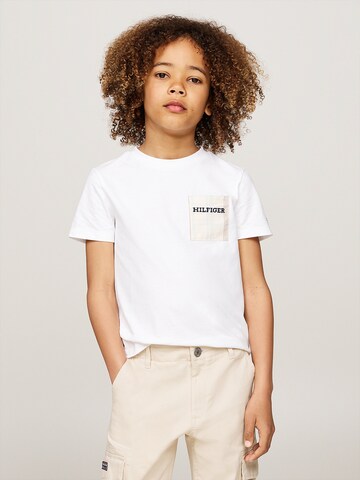 Tricou de la TOMMY HILFIGER pe alb: față
