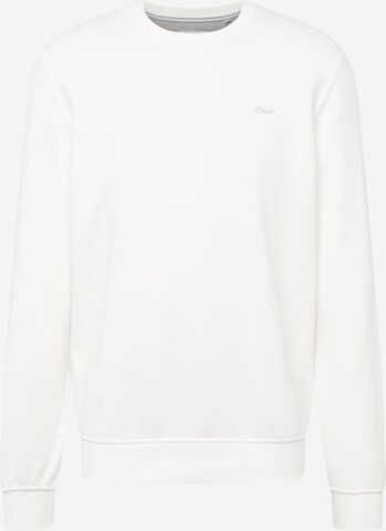 Sweat-shirt s.Oliver en blanc : devant