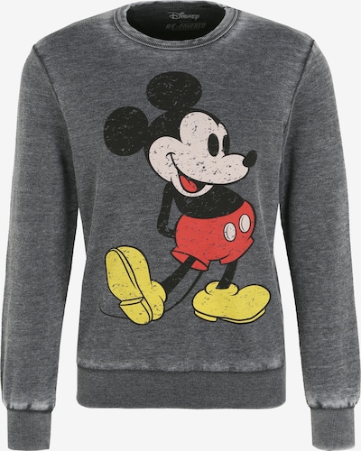 Recovered Sweatshirt in gelb / grau / rot / schwarz, Produktansicht