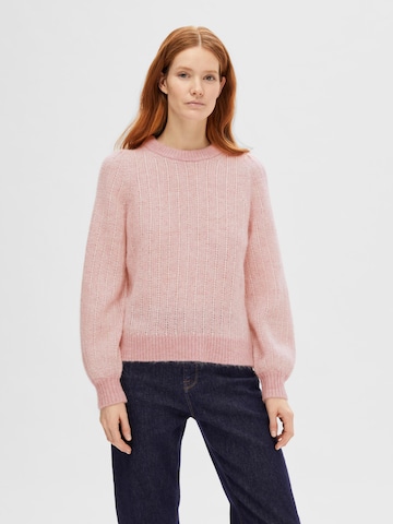 SELECTED FEMME Pullover 'MEJSE' in Pink: predná strana